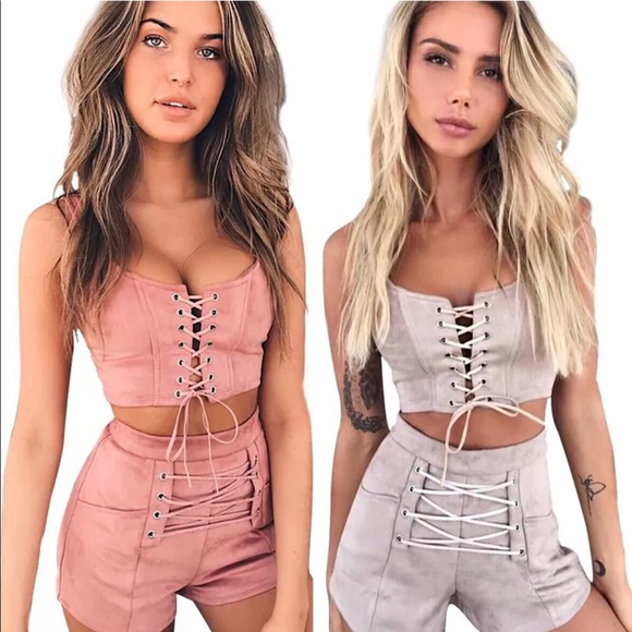 Pants - Two piece romper set